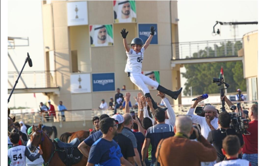 عبد الرحمن الكفري يحصل على المركز الأول في سباق خيول كأس محمد بن