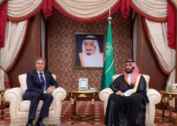 ولي العهد السعودي ووزير الخارجية الأمريكي يلتقيان في جدة