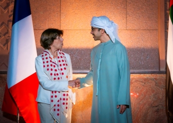 عبدالله بن زايد يستقبل وزيرة الخارجية الفرنسية