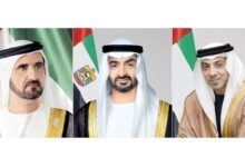 رئيس الدولة ونائباه يهنئون الرئيس الصيني بذكرى اليوم الوطني لبلاده