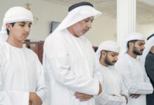 تلبية لدعوة رئيس الدولة.. سعود بن صقر يؤدي صلاة الاستسقاء في مسجد الشيخ صقر بن محمد القاسمي بخزام